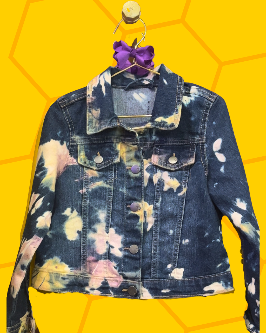 Bedazzled Bonita The Bumble Bee Signature Jean Jacket