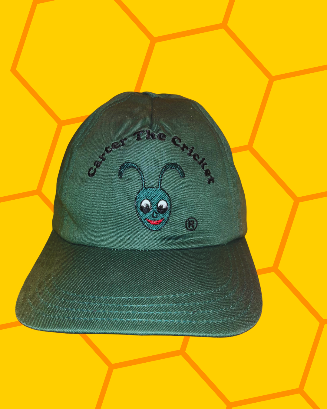 Carter the Cricket Green Baseball Cap