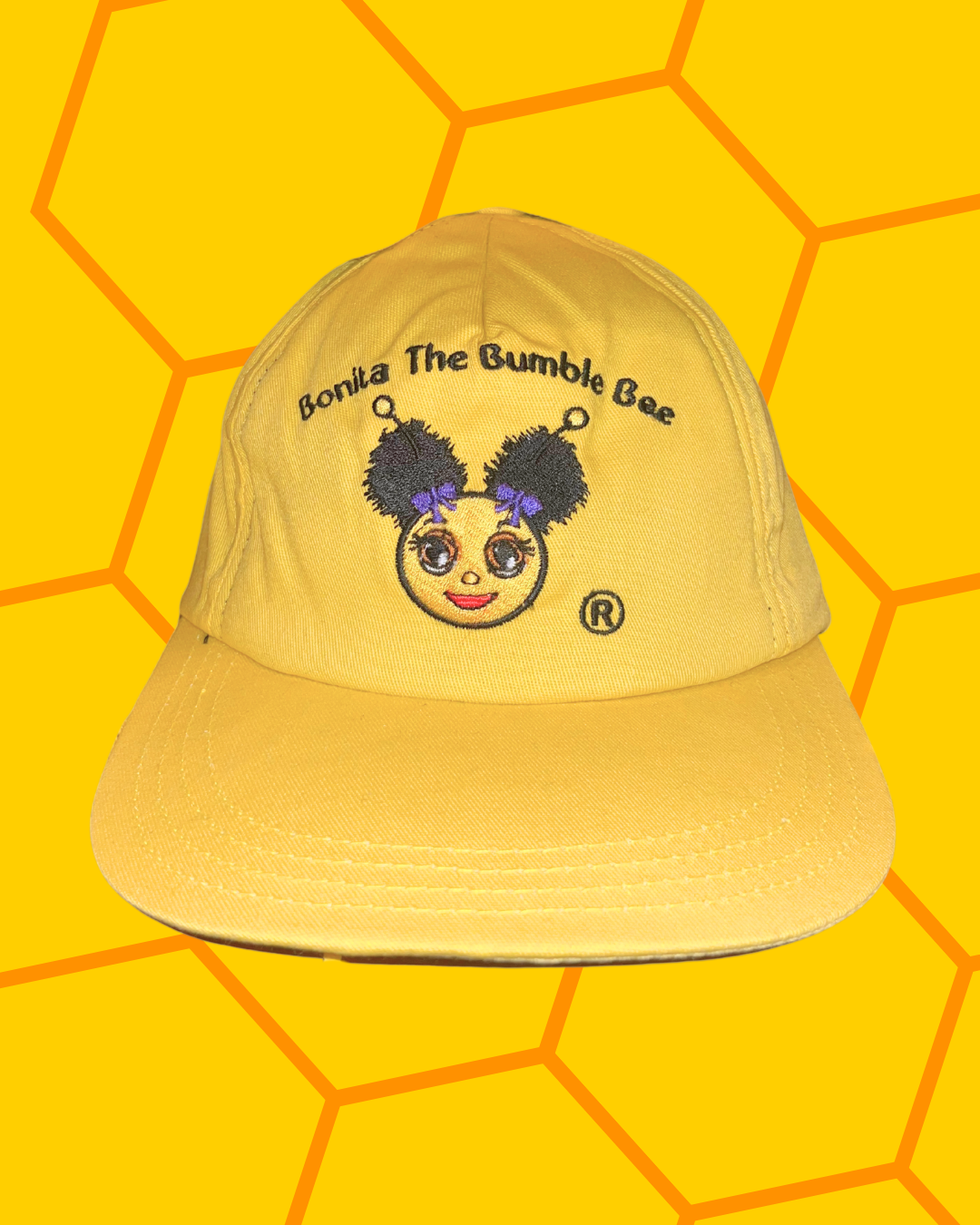 Bonita The Bumble Bee's Yellow Baseball Cap