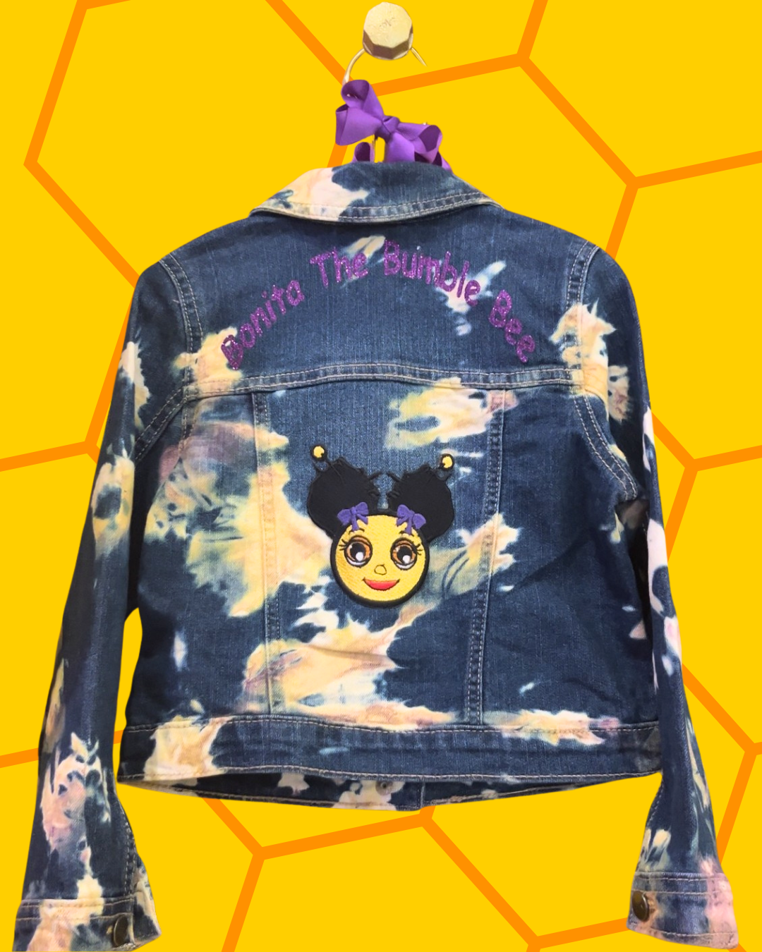 Bedazzled Bonita The Bumble Bee Signature Jean Jacket